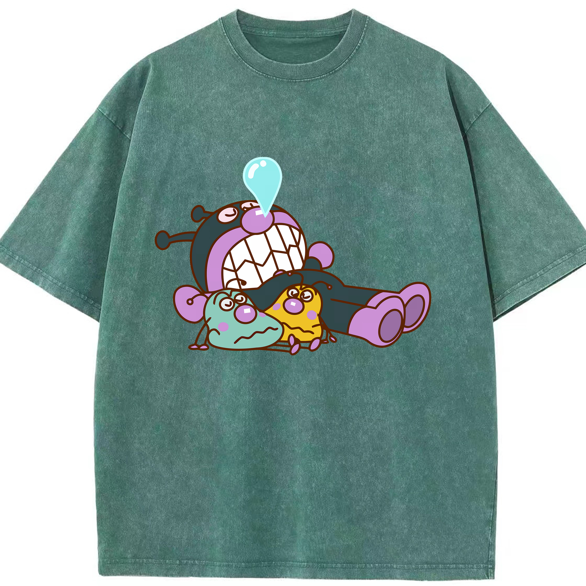 （画像用） アンパンマン Anpanman 綿100% ヴィンテージ風 半袖Tシャツ（フロントプリント）